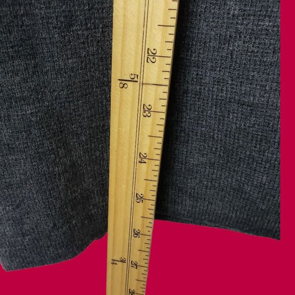 Adolfo Collectibles Vtg Argyle Acrylic lBlend Sweater  Charcoal Gray Large - Picture 6 of 8